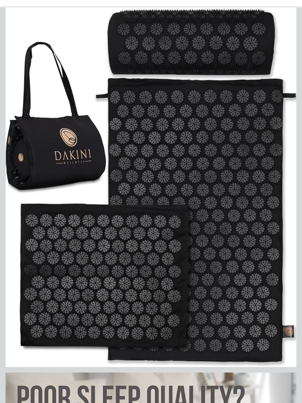 Dakini Acupressure Mat Set and pillow